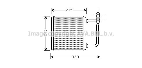 AVA QUALITY COOLING Теплообменник, отопление салона MS6451